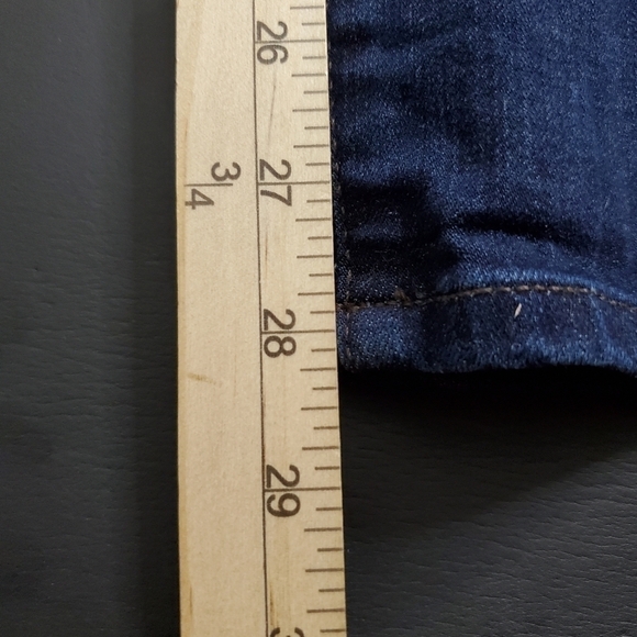 Lee Regular Fit Straight Leg Mid Rise Jeans Size 22W Petite Blue - Picture 3 of 14